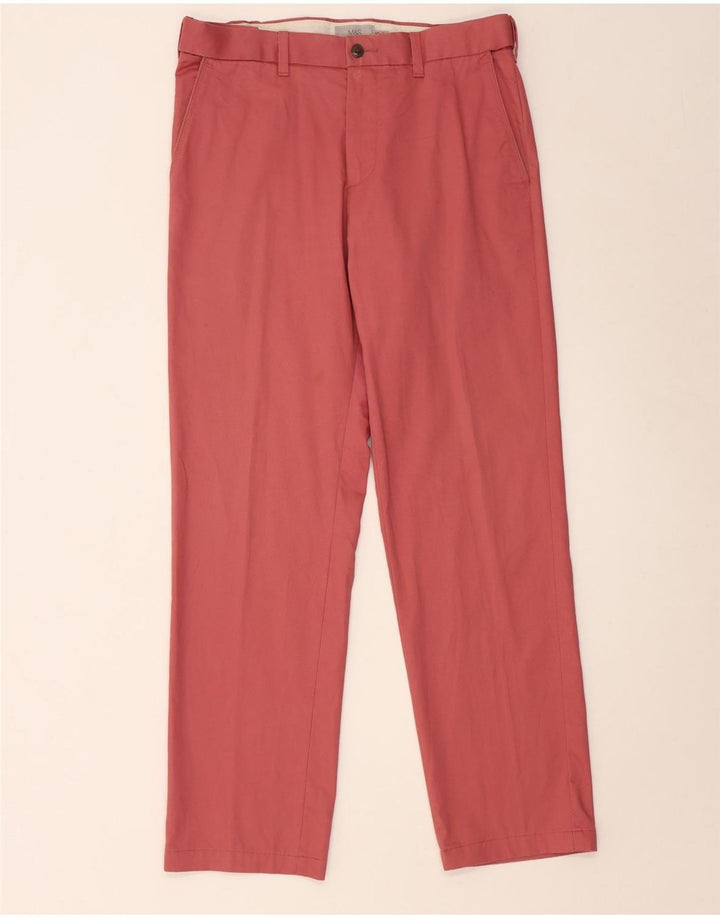 Calça Chino Masculina Marks & Spencer Regular Fit W34 L31 Algodão Vermelho