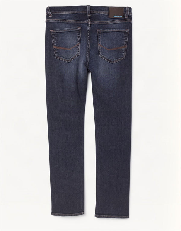 Pierre Cardin Mens Lyon Tapered Jeans W32 L32 Azul Marinho Algodão