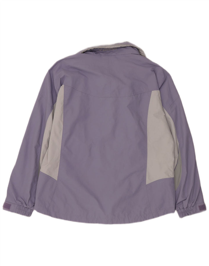 COLUMBIA Jaqueta de chuva feminina Interchange UK 16 grande bloco colorido roxo
