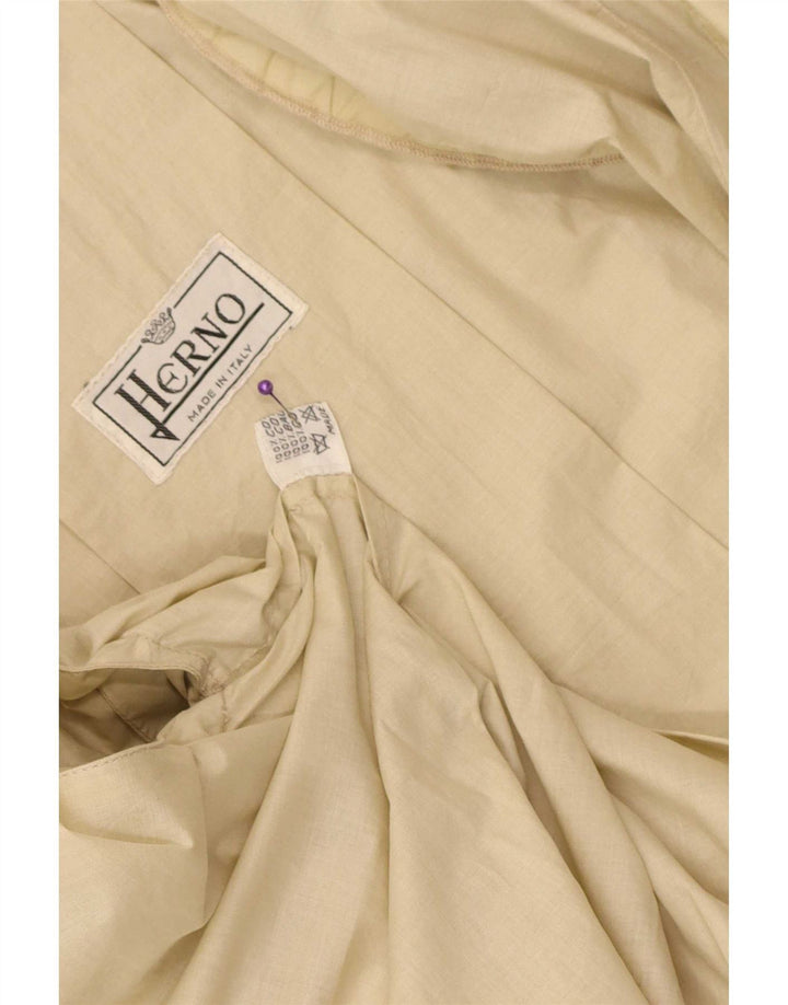 Trench Coat feminino Herno UK 12 algodão bege médio