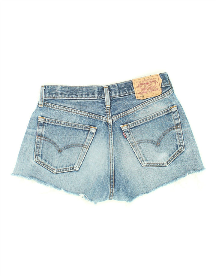 Shorts jeans feminino vintage LEVI'S W31 algodão azul médio