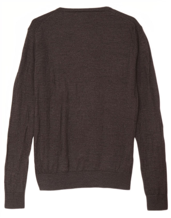 Suéter Zara Masculino Jumper Grande Lã Cinza
