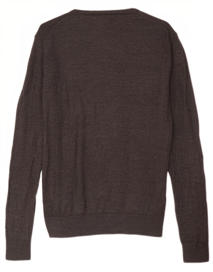 Suéter Zara Masculino Jumper Grande Lã Cinza