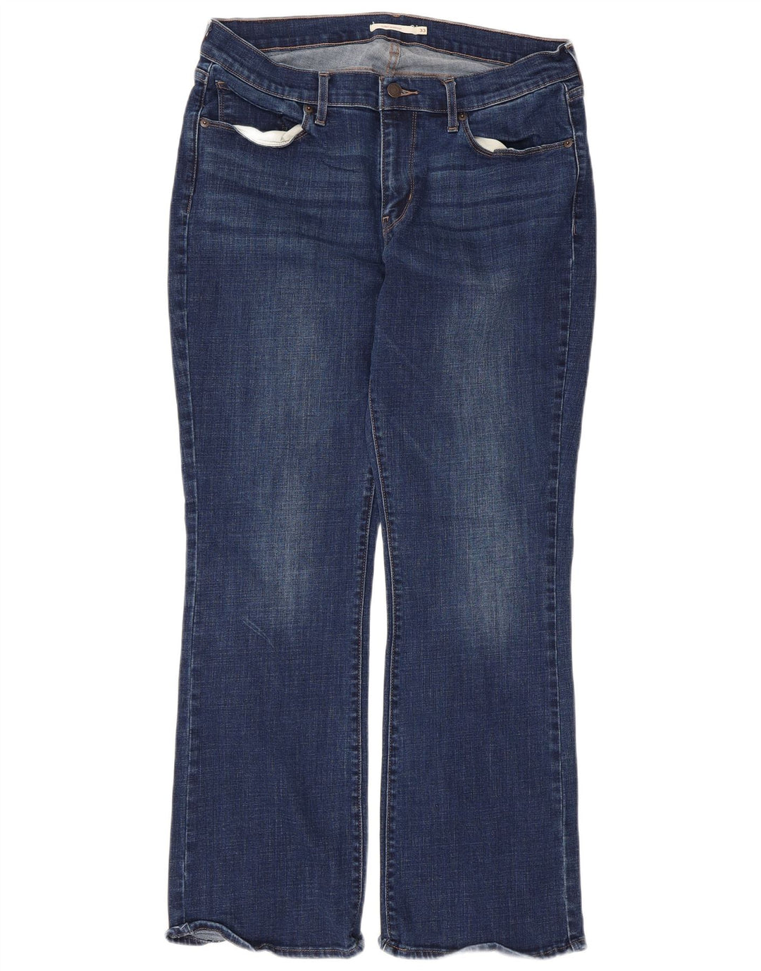 Calça Jeans Curvy Bootcut Feminina Levi's W33 L30 Azul Algodão