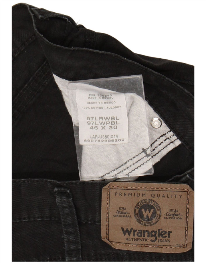 Jeans retos masculinos WRANGLER W46 L30 algodão preto