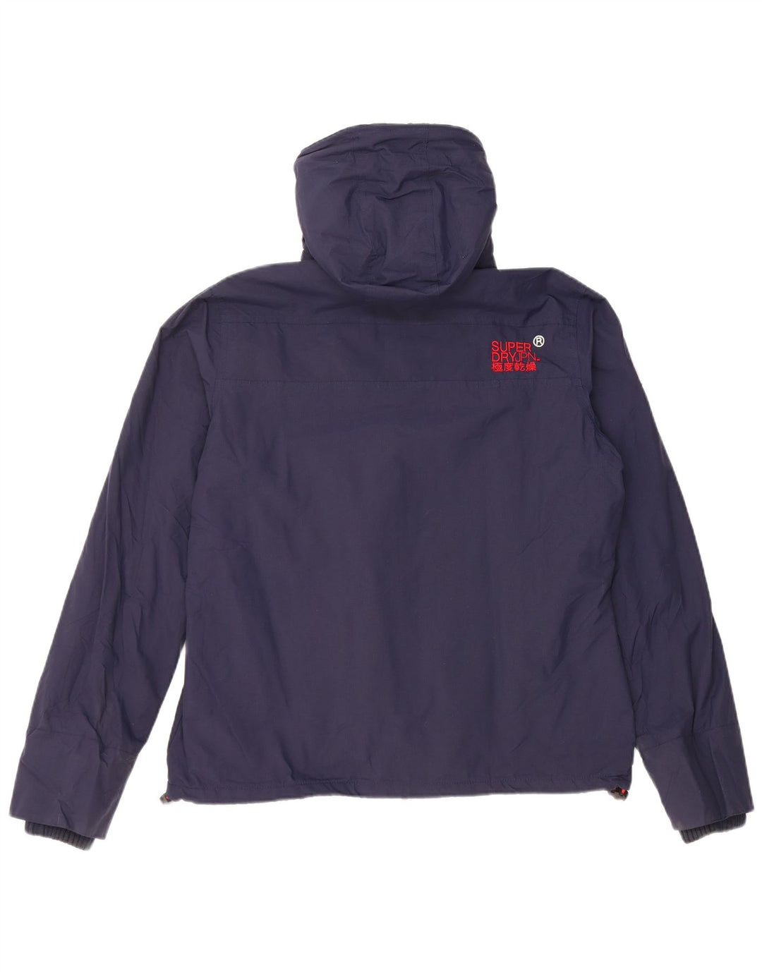 Jaqueta corta-vento masculina SUPERDRY com capuz e capuz UK 42 XL azul marinho