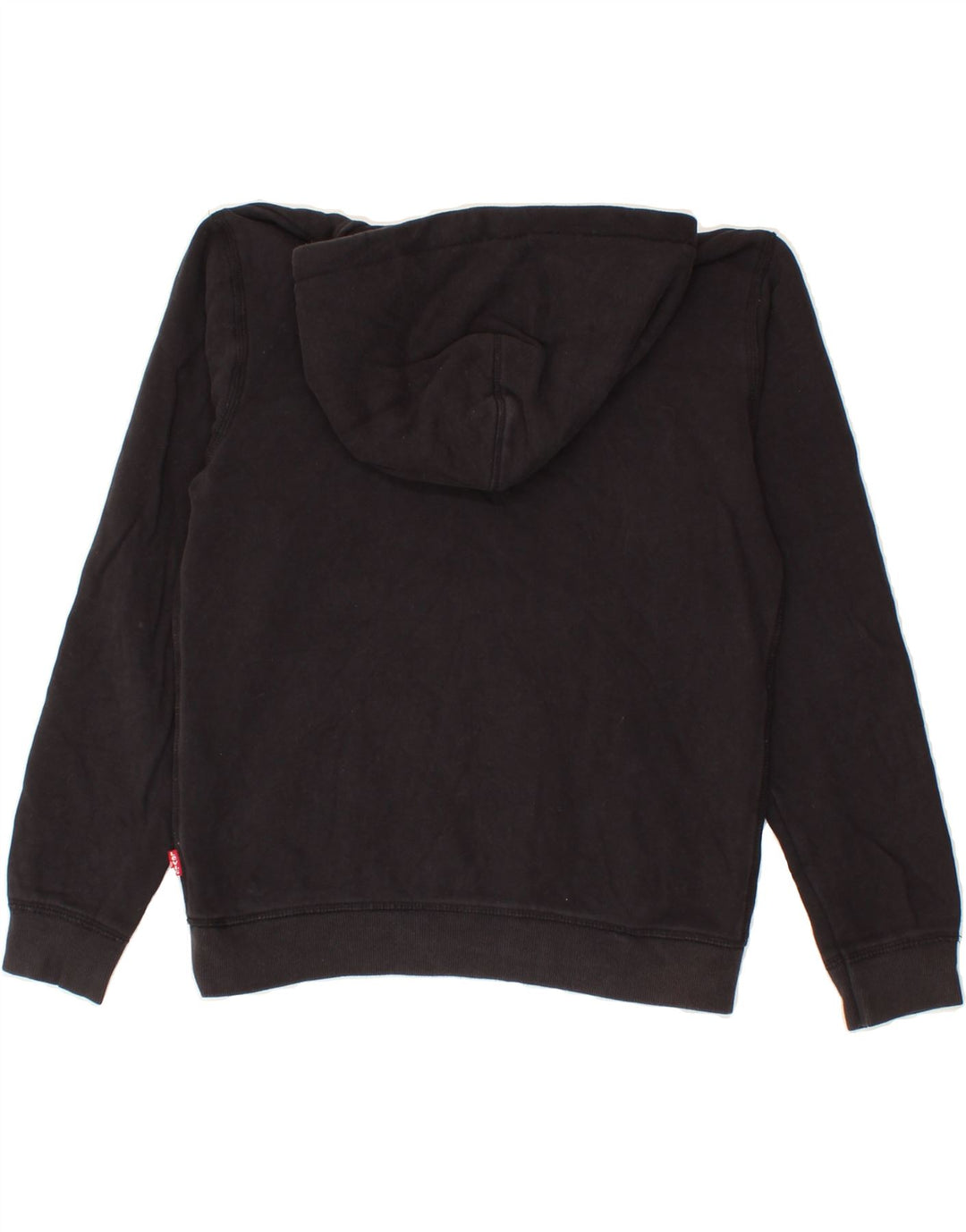 LEVI'S Boys Graphic Hoodie Jumper 13-14 Years Black Cotton Vintage Levi's and Second-Hand Levi's from Messina Hembry 