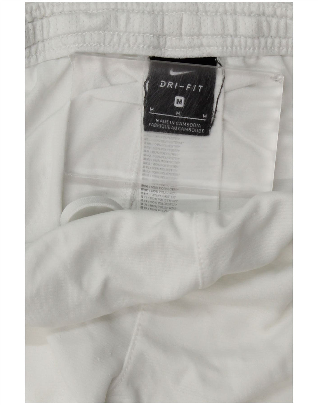 Nike Mens Dri Fit Sport Shorts Médio Branco Poliéster