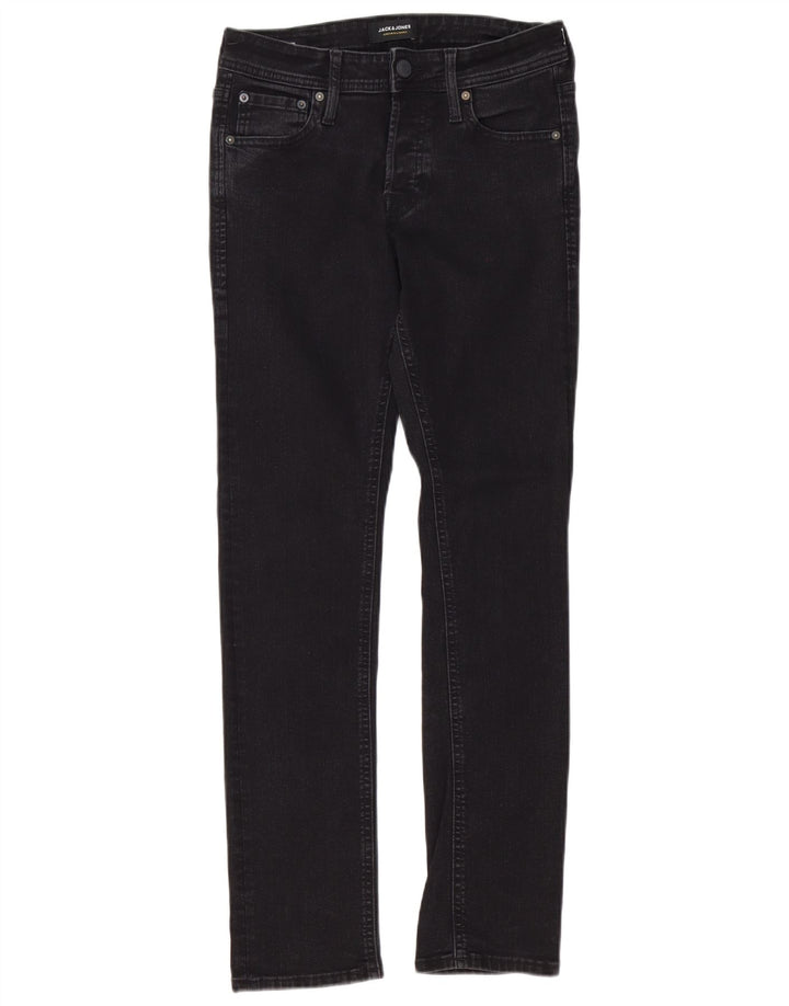JACK & JONES Masculino GLENN Slim Jeans W28 L32 Algodão Preto