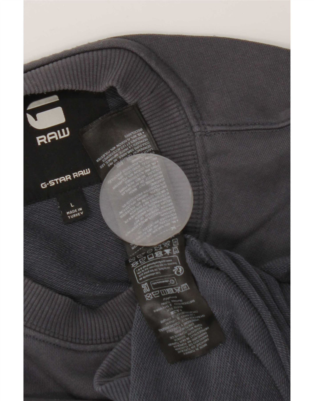 G-Star moletom masculino jumper grande algodão azul marinho