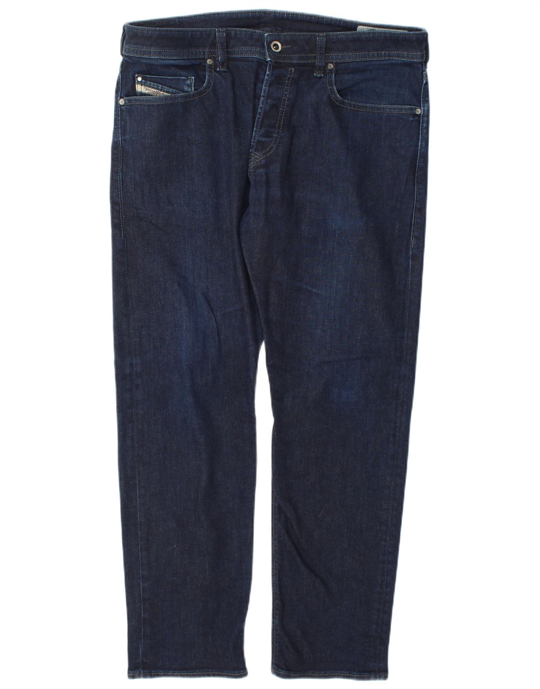 Diesel Mens Slim Jeans W34 L30 Azul Marinho Algodão