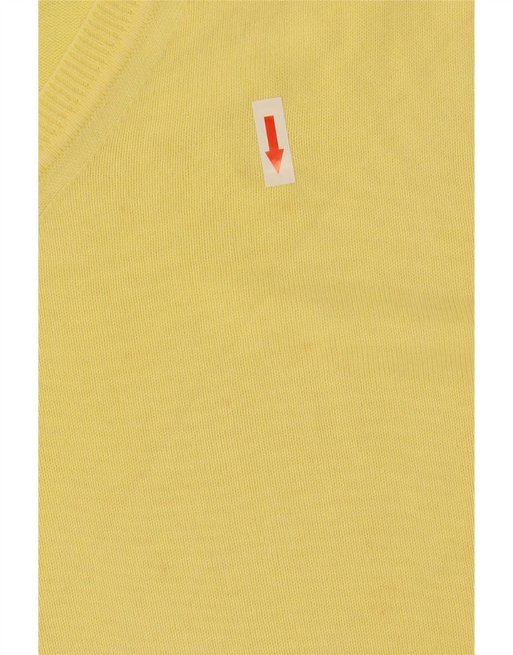 Suéter masculino Zara com decote em V XL amarelo