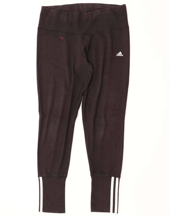 Leggings Adidas Femininas UK 12/14 Médio Algodão Preto