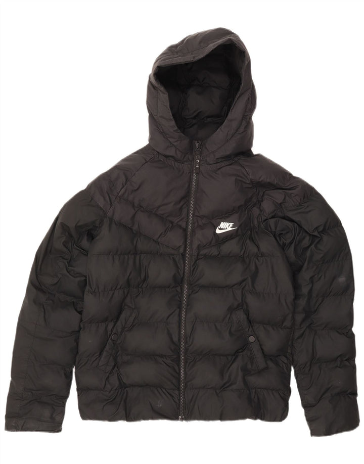Jaqueta acolchoada com capuz Nike Boys 13-14 anos XL preto poliéster