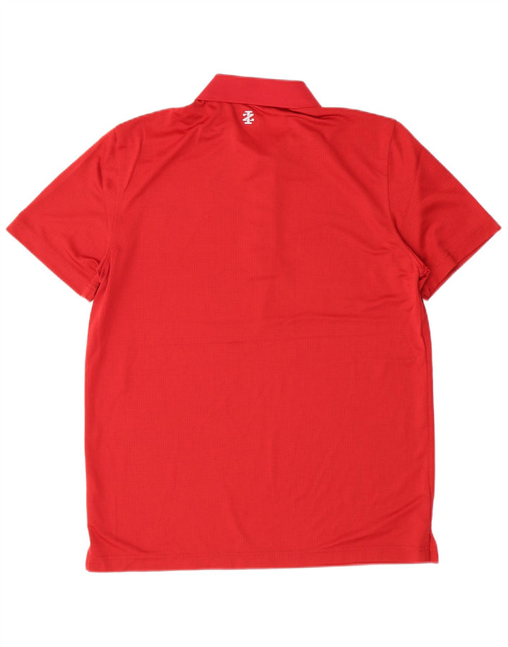 Camisa polo masculina Izod Golf poliéster vermelho médio