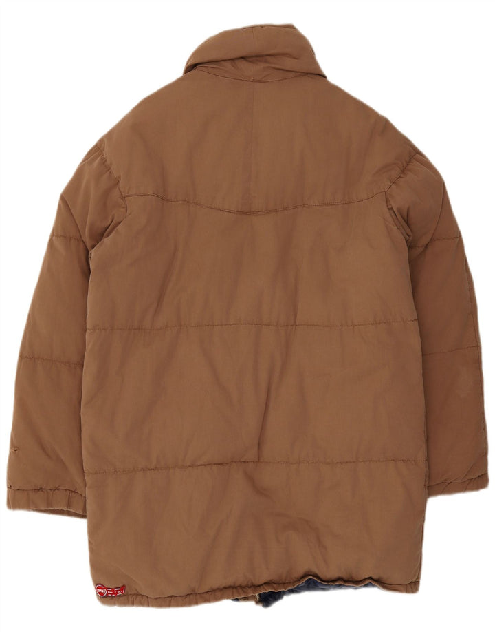 Jaqueta acolchoada masculina Colmar IT 52 grande algodão marrom