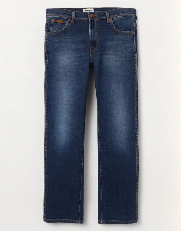 Wrangler Masculino Texas Straight Jeans W34 L32 Azul Marinho Algodão