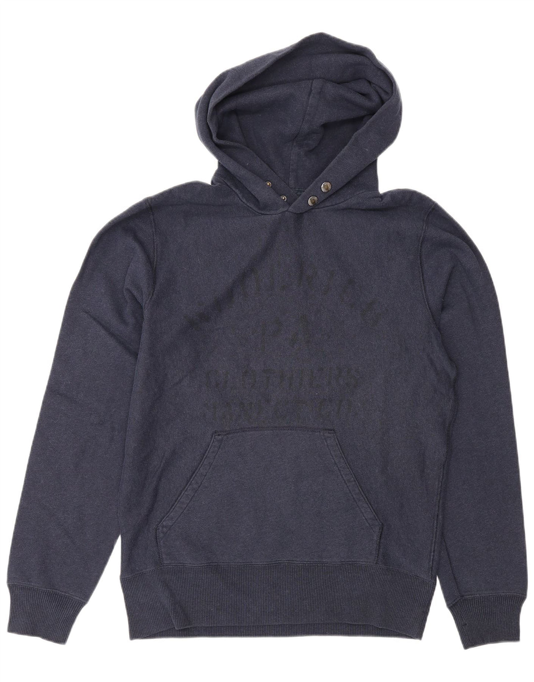 Woolrich masculino gráfico moletom com capuz médio azul marinho