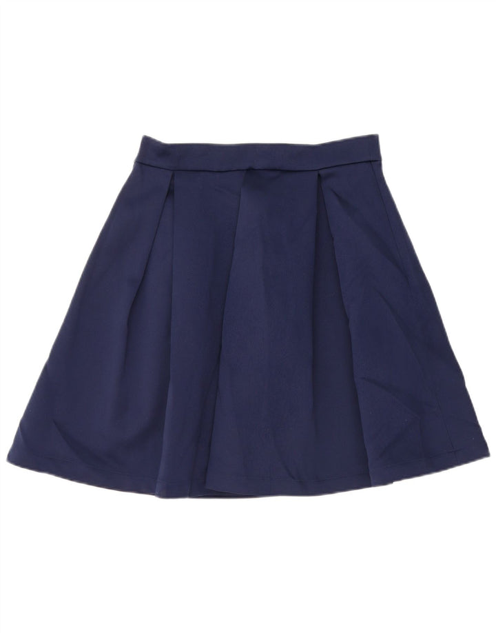 Saia feminina GUESS A-Line W28 poliéster azul marinho médio