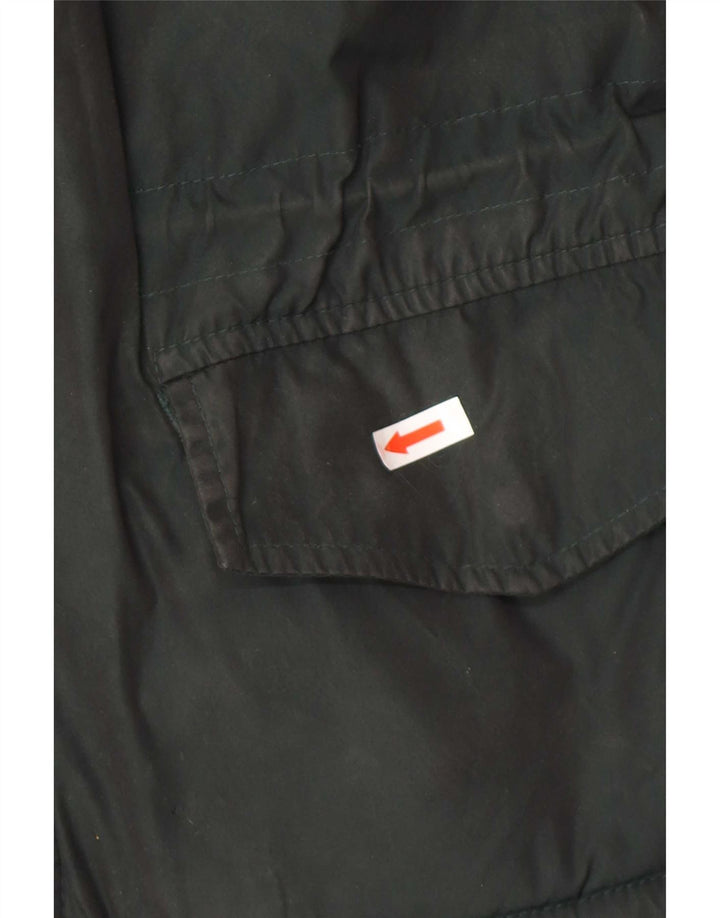 Jaqueta militar masculina Aspesi Reino Unido 38 poliéster Colourblock verde médio
