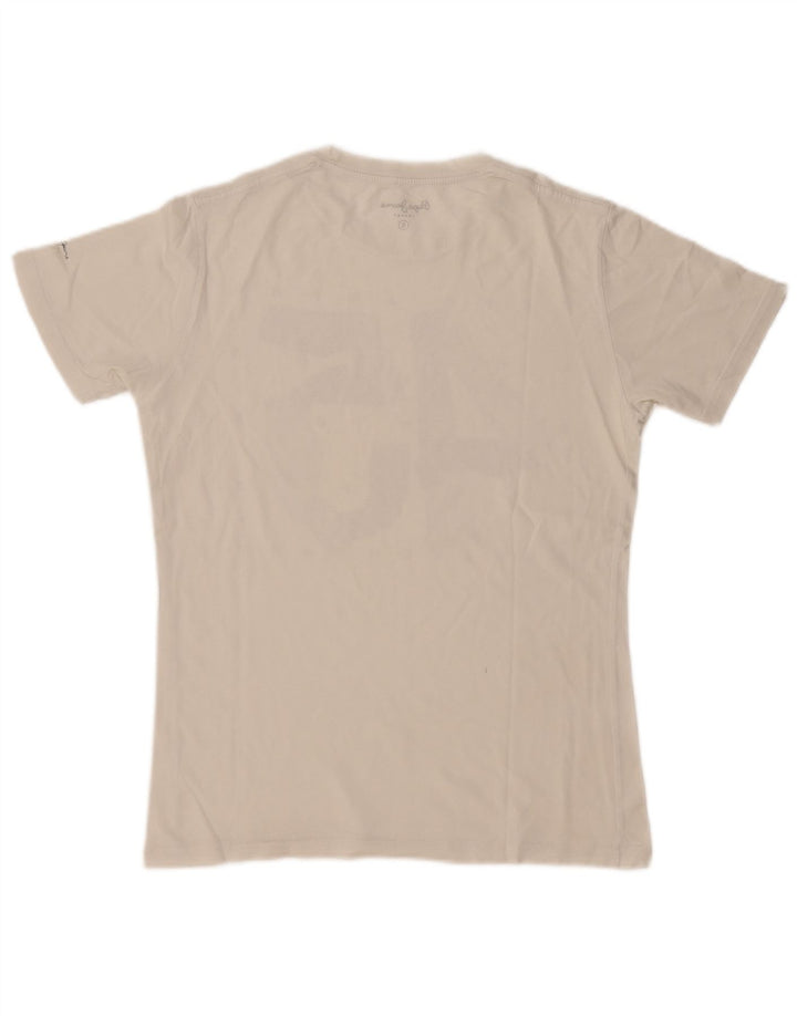 PEPE Jeans Camiseta masculina gráfica top pequeno off white