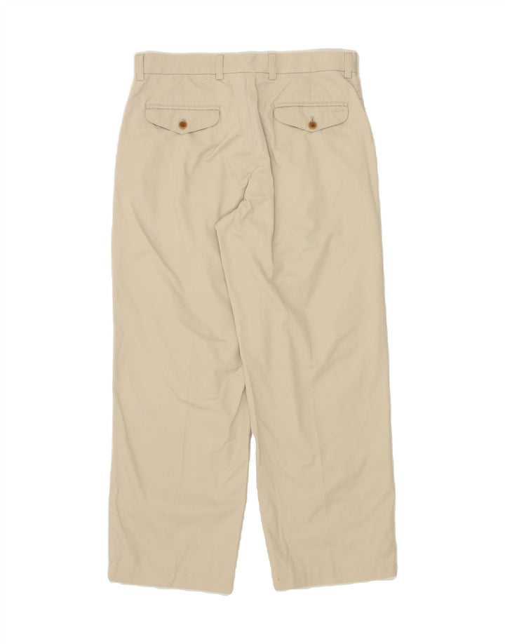 IZOD Mens Straight Casual Trousers W32 L27  Beige Cotton Vintage Izod and Second-Hand Izod from Messina Hembry 