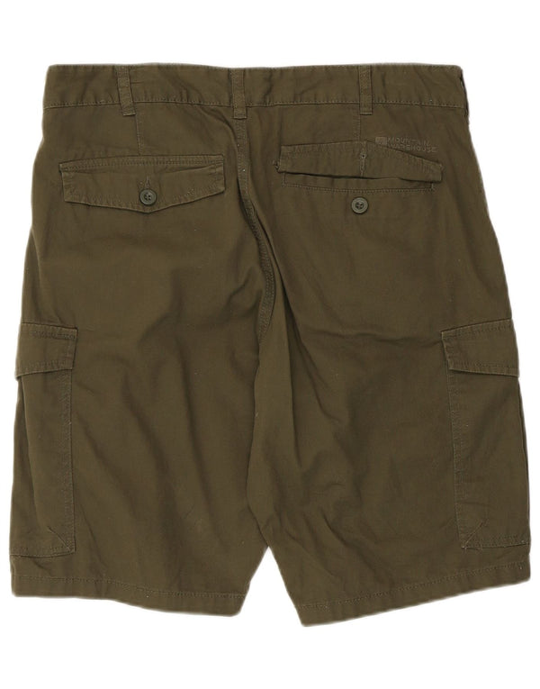 Shorts cargo masculino Mountain Warehouse W34 grande algodão cáqui