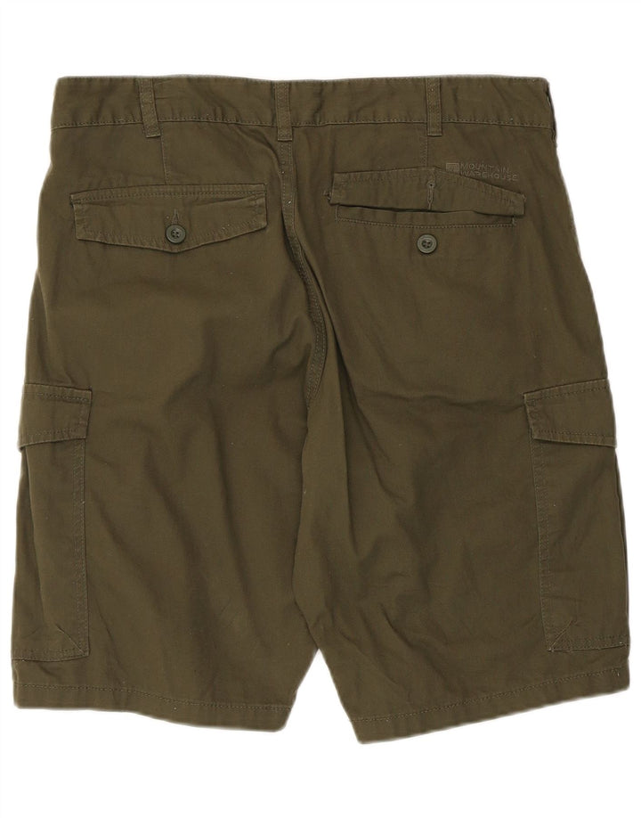 Shorts cargo masculino Mountain Warehouse W34 grande algodão cáqui