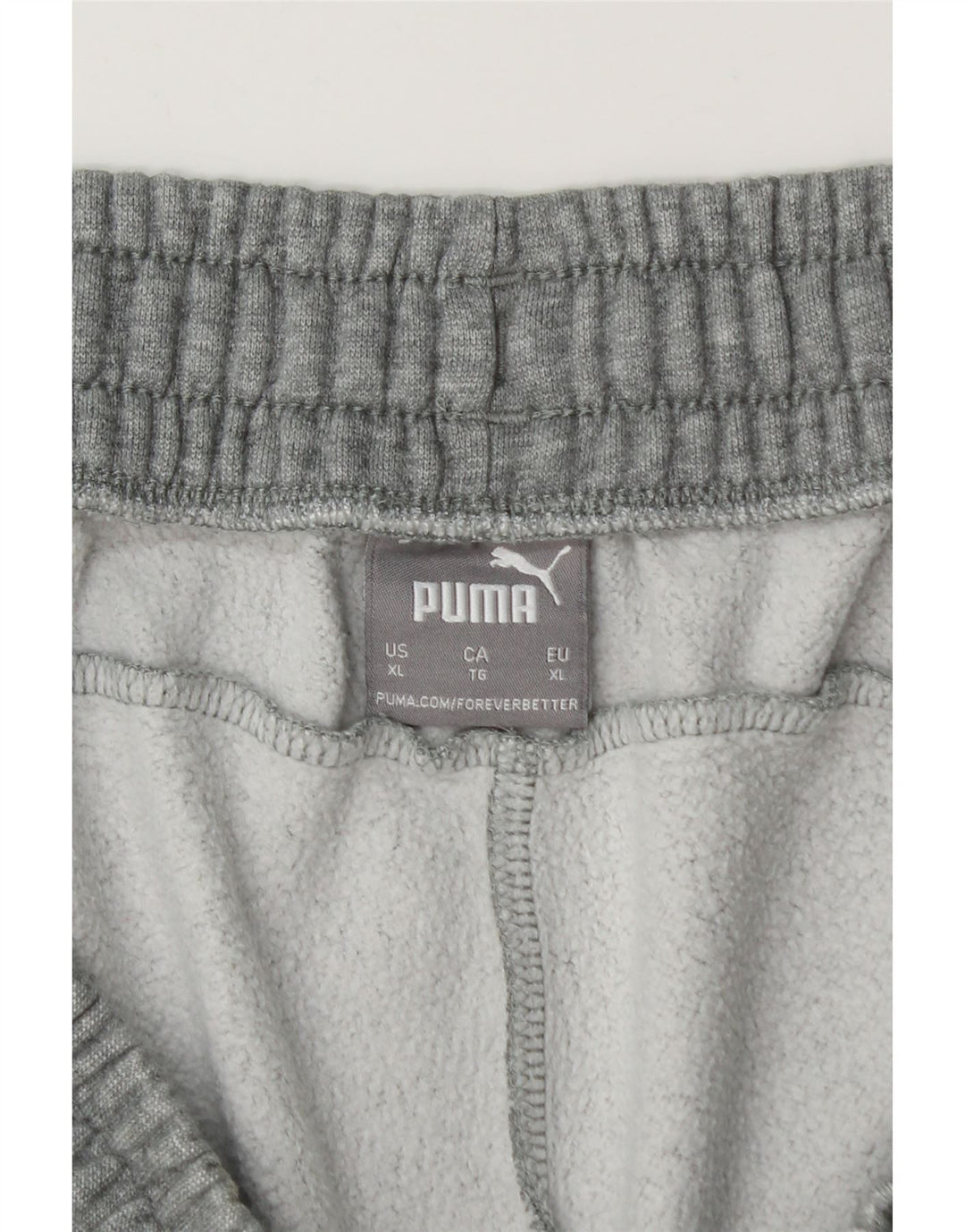 Calça de treino masculina Puma XL cinza manchada
