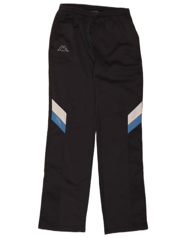 Calça de treino masculina Kappa médio preto colorblock poliéster