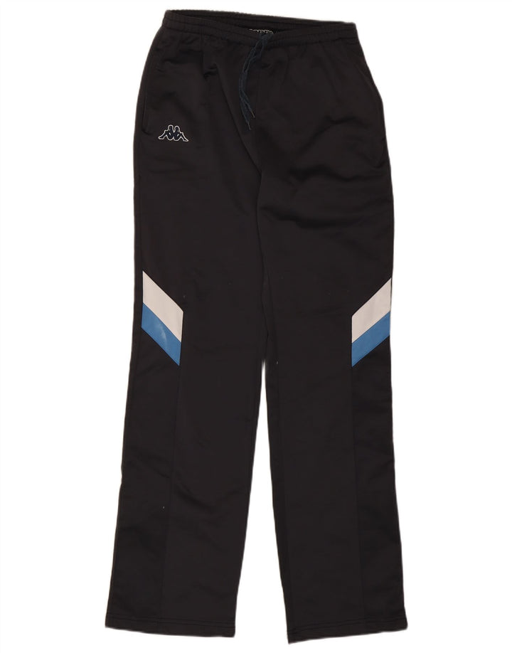 Calça de treino masculina Kappa médio preto colorblock poliéster