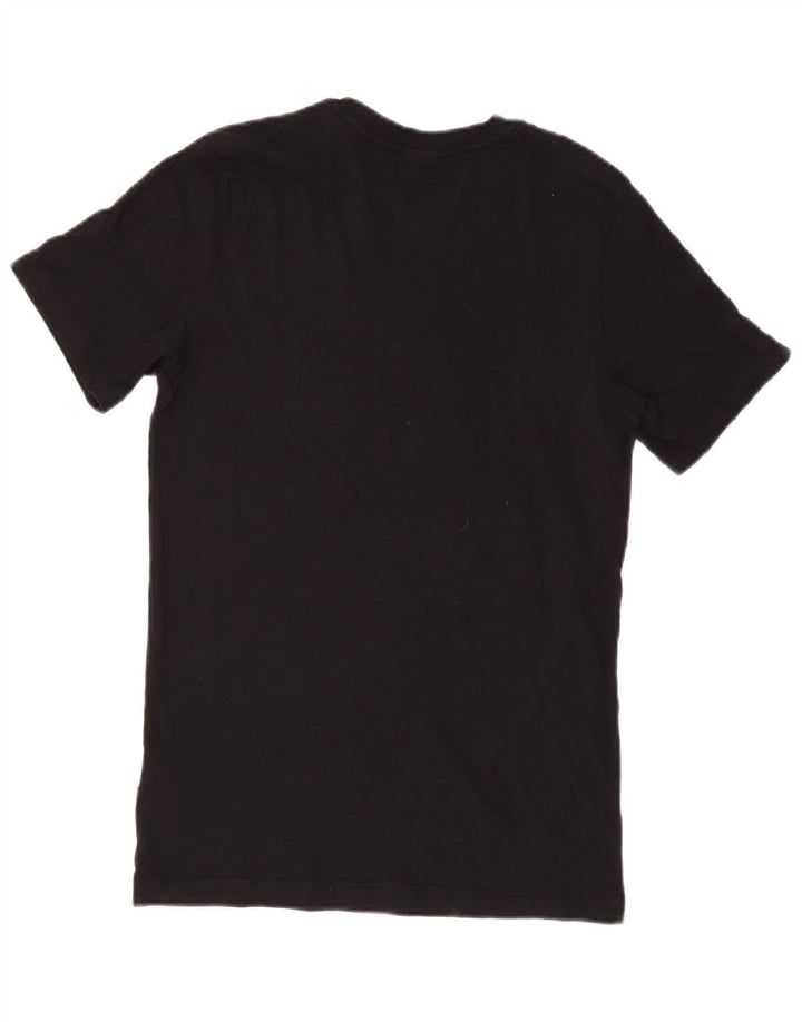 Camiseta Nike masculina gráfica top pequeno algodão preto