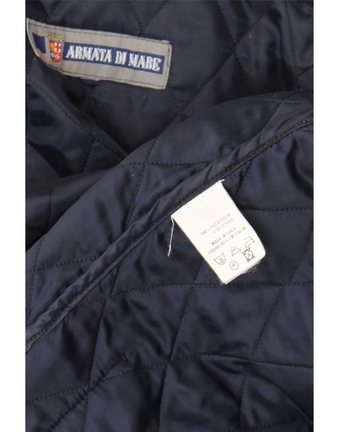 Jaqueta acolchoada masculina Armata Di Mare UK 40 grande poliéster azul marinho