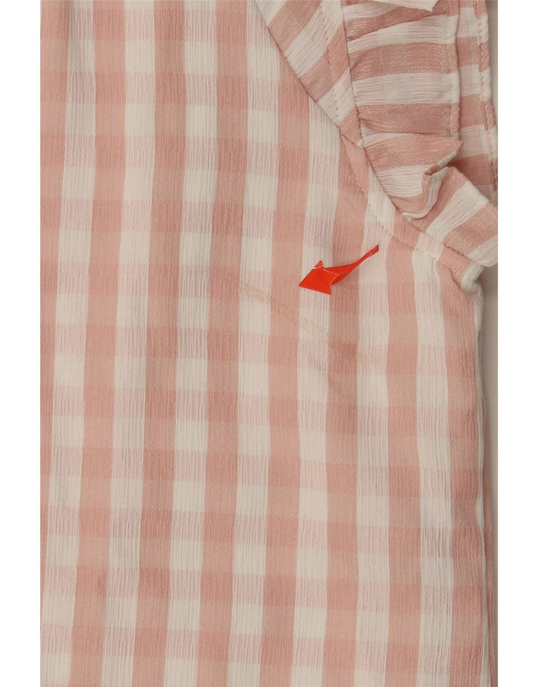 Vestido bainha feminino DKNY EU 42 grande poliéster guingão rosa
