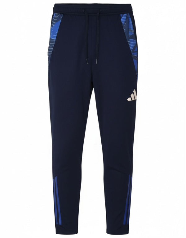 Adidas Mens Aeroready Slim Fit Calça de treino pequena azul marinho