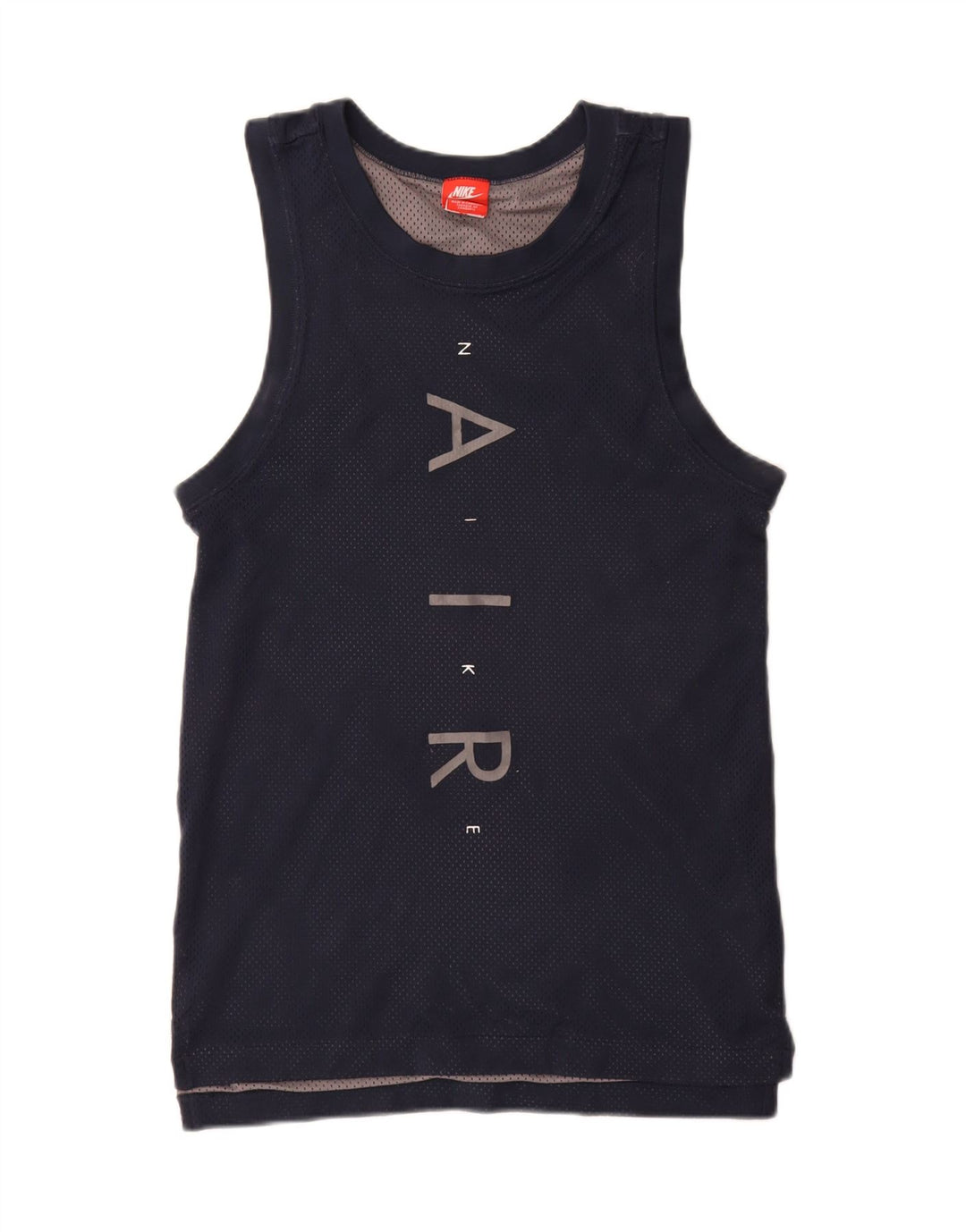 Nike Mens Graphic Vest Top Pequeno Poliéster Azul Marinho