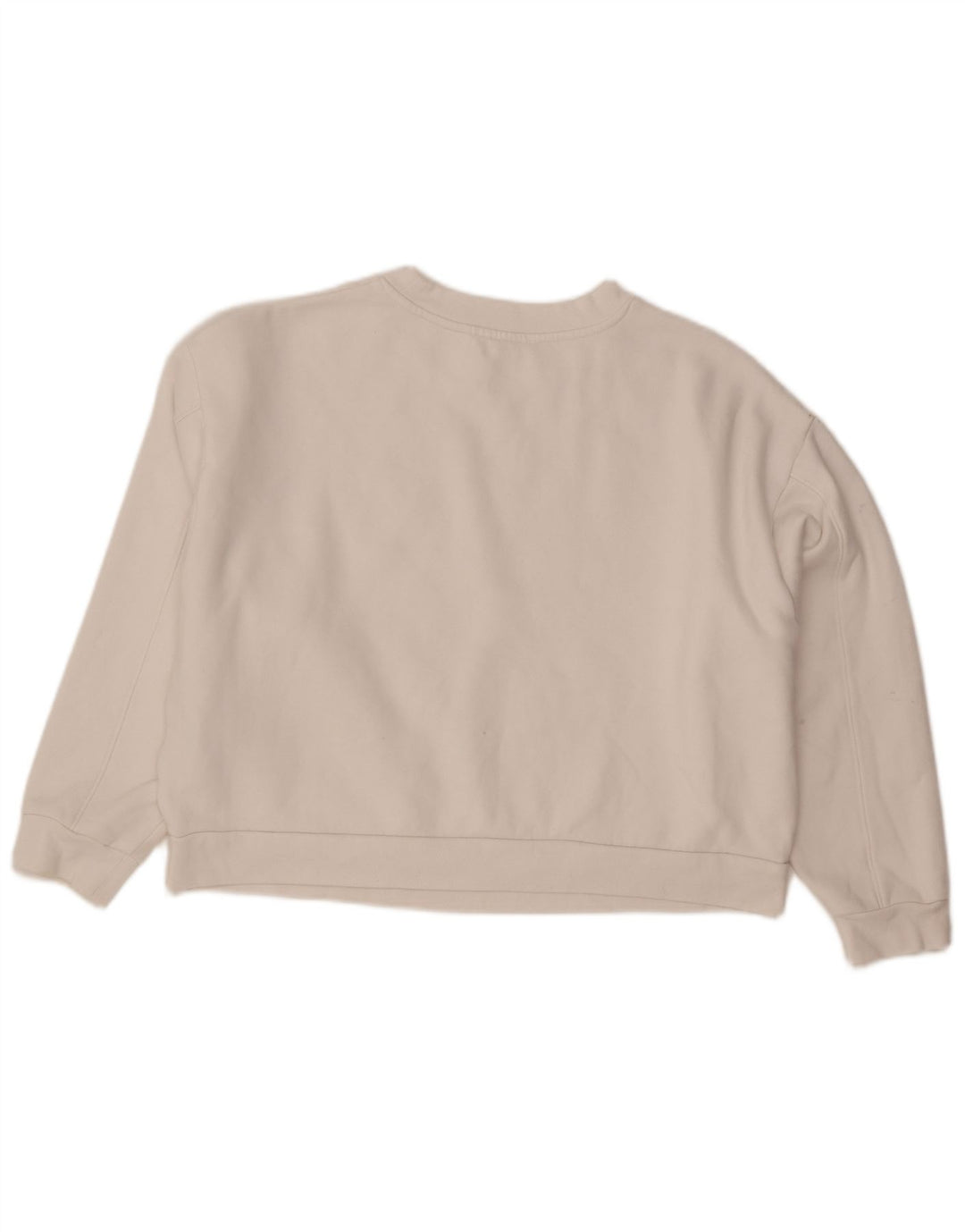 Moletom feminino Levi's Crop Graphic Oversized Jumper Reino Unido 14 Grande Branco