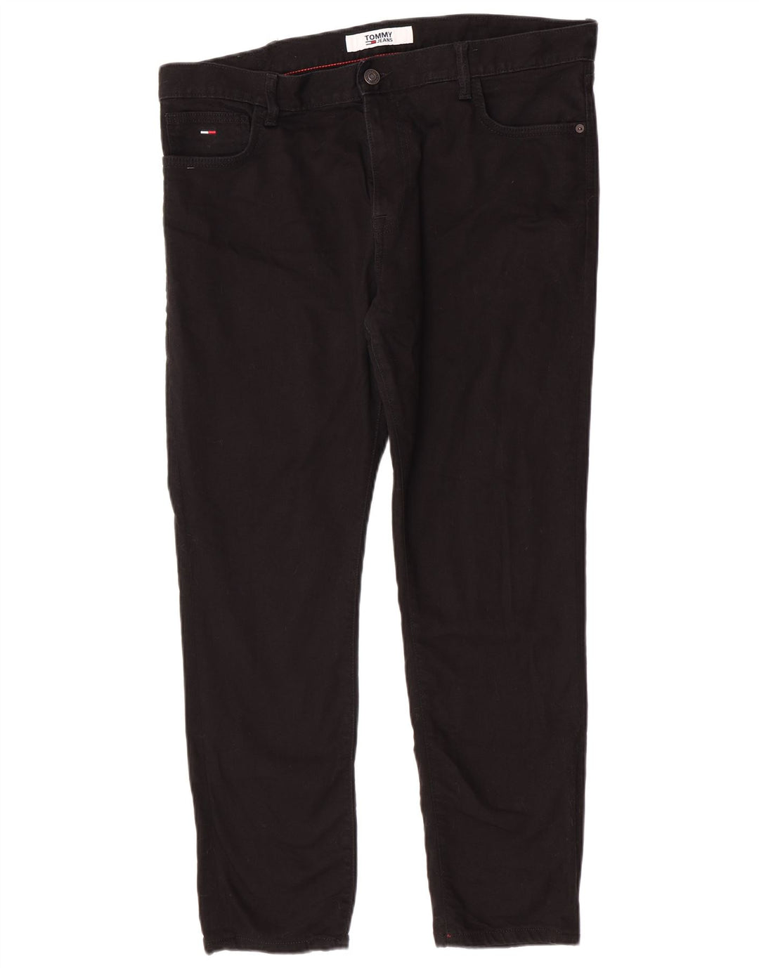 Tommy Hilfiger Masculino Slim Jeans W38 L30 Algodão Preto