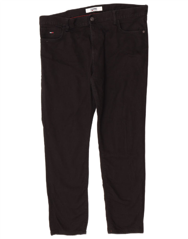Tommy Hilfiger Masculino Slim Jeans W38 L30 Algodão Preto