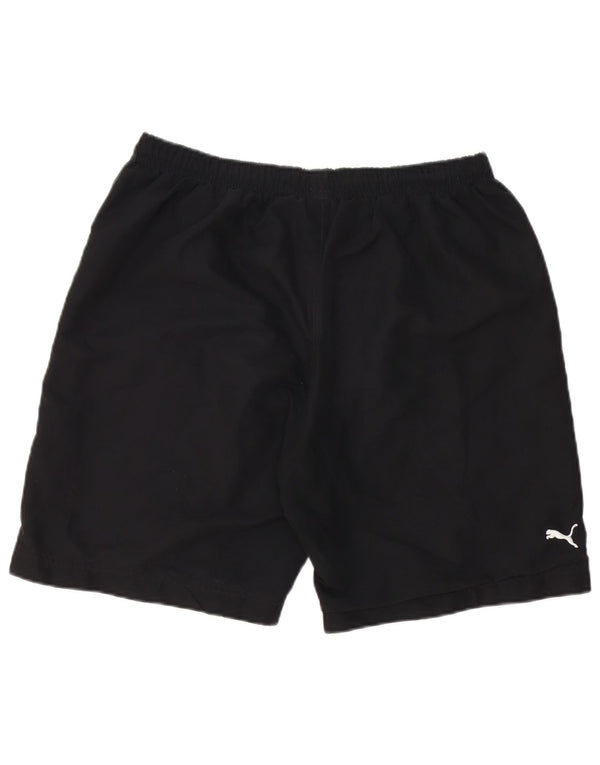 Shorts de natação masculino Puma grande poliéster preto