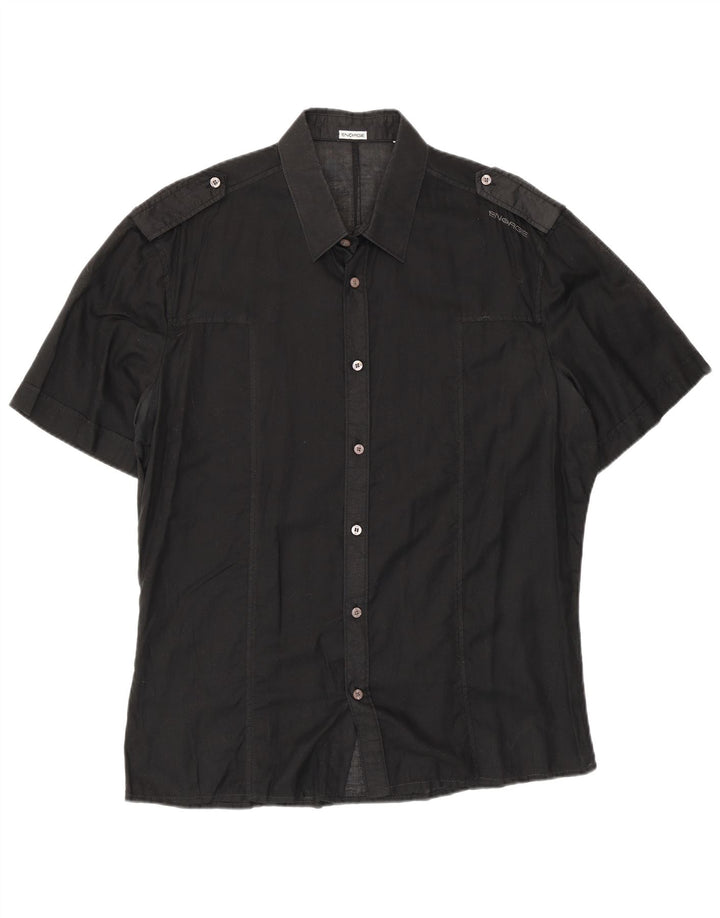 Camisa militar masculina de manga curta Energie XL preta