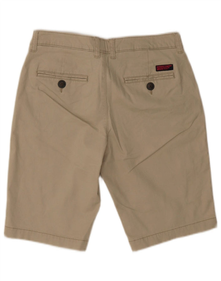 Shorts Chino Feminino Superdry W30 Algodão Bege Médio
