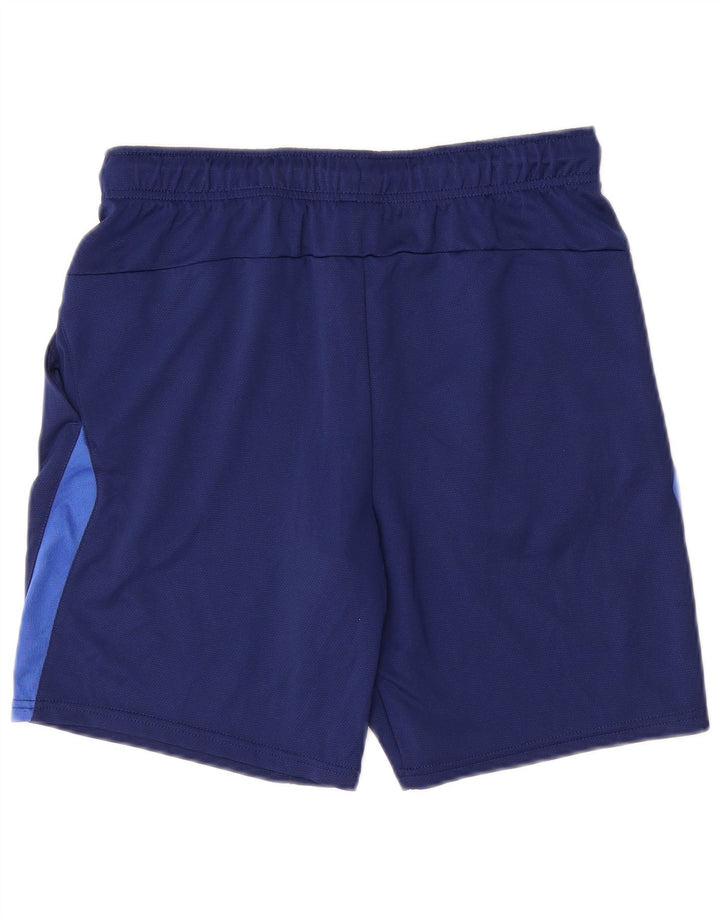 Shorts esportivos masculinos Nike Dri Fit médio azul marinho colorblock poliéster