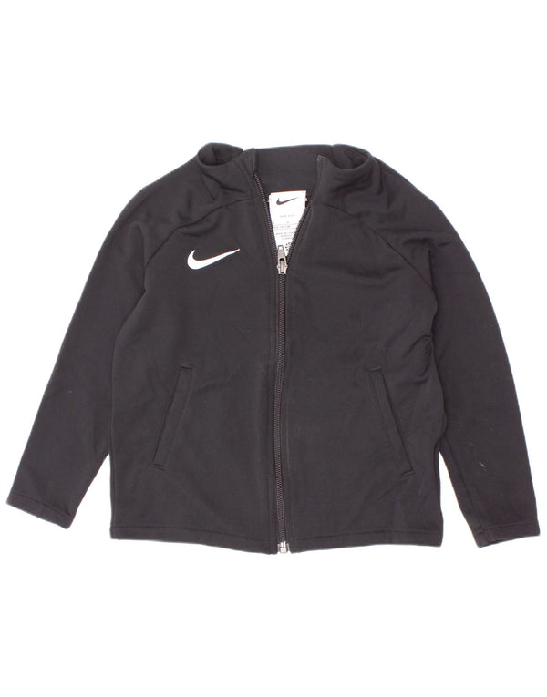 Jaqueta Nike Girls Dri Fit Tracksuit 4-5 anos pequena preta poliéster