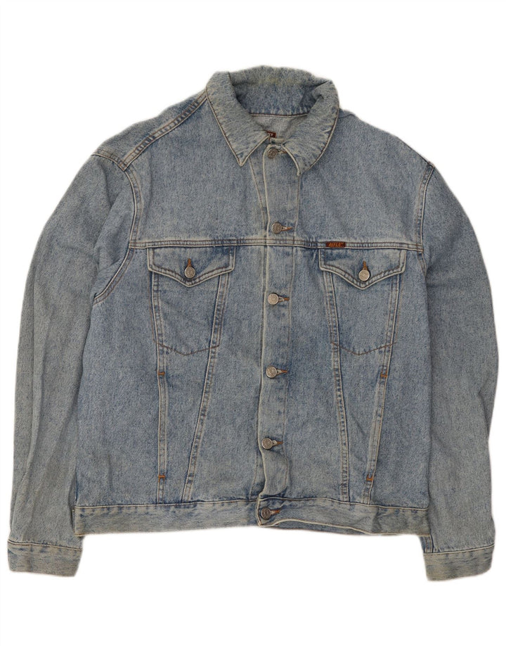 Jaqueta jeans masculina Rifle UK 38 algodão azul médio
