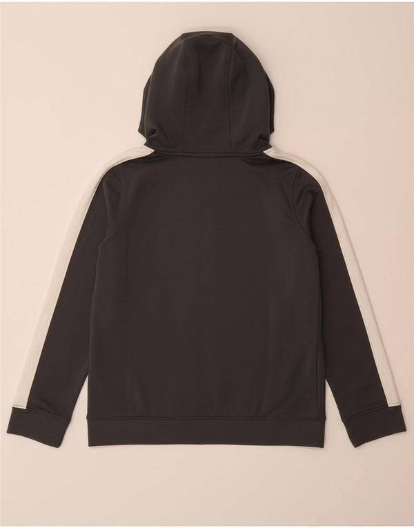 Suéter com capuz e zíper UNDER ARMOUR para meninos 9-10 anos cinza médio bloco colorido