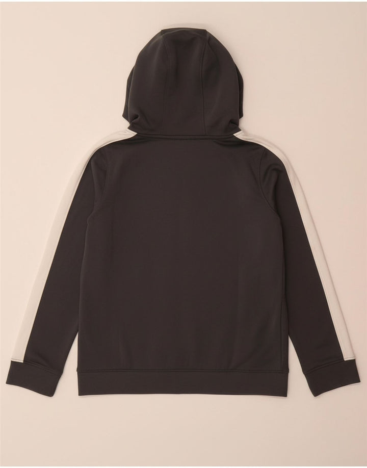 Suéter com capuz e zíper UNDER ARMOUR para meninos 9-10 anos cinza médio bloco colorido