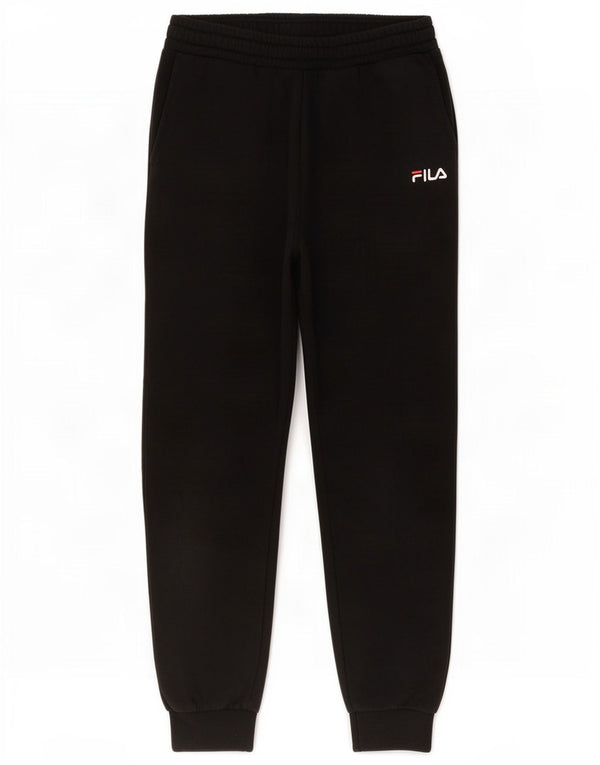 Calça de treino masculina Fila joggers pequeno algodão preto