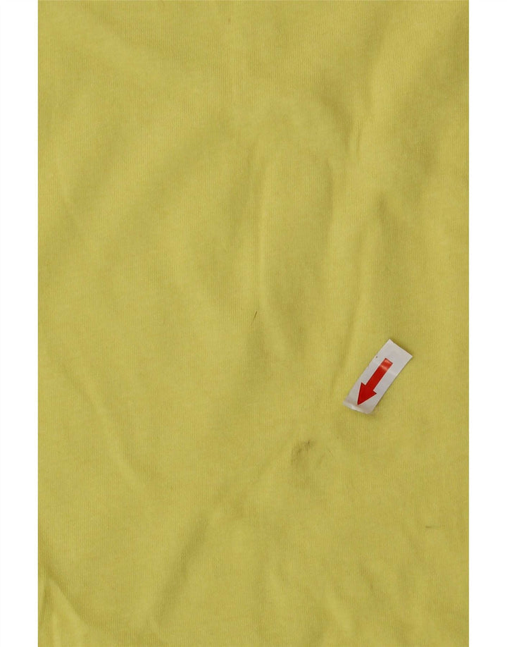 Zara Camiseta Feminina Top UK 14 Médio Amarelo