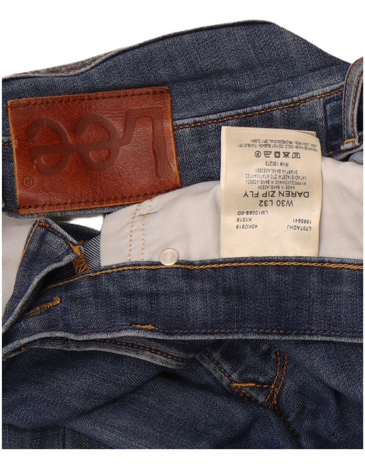 Lee Mens Daren Zip Fly Slim Jeans W30 L32 Azul Algodão